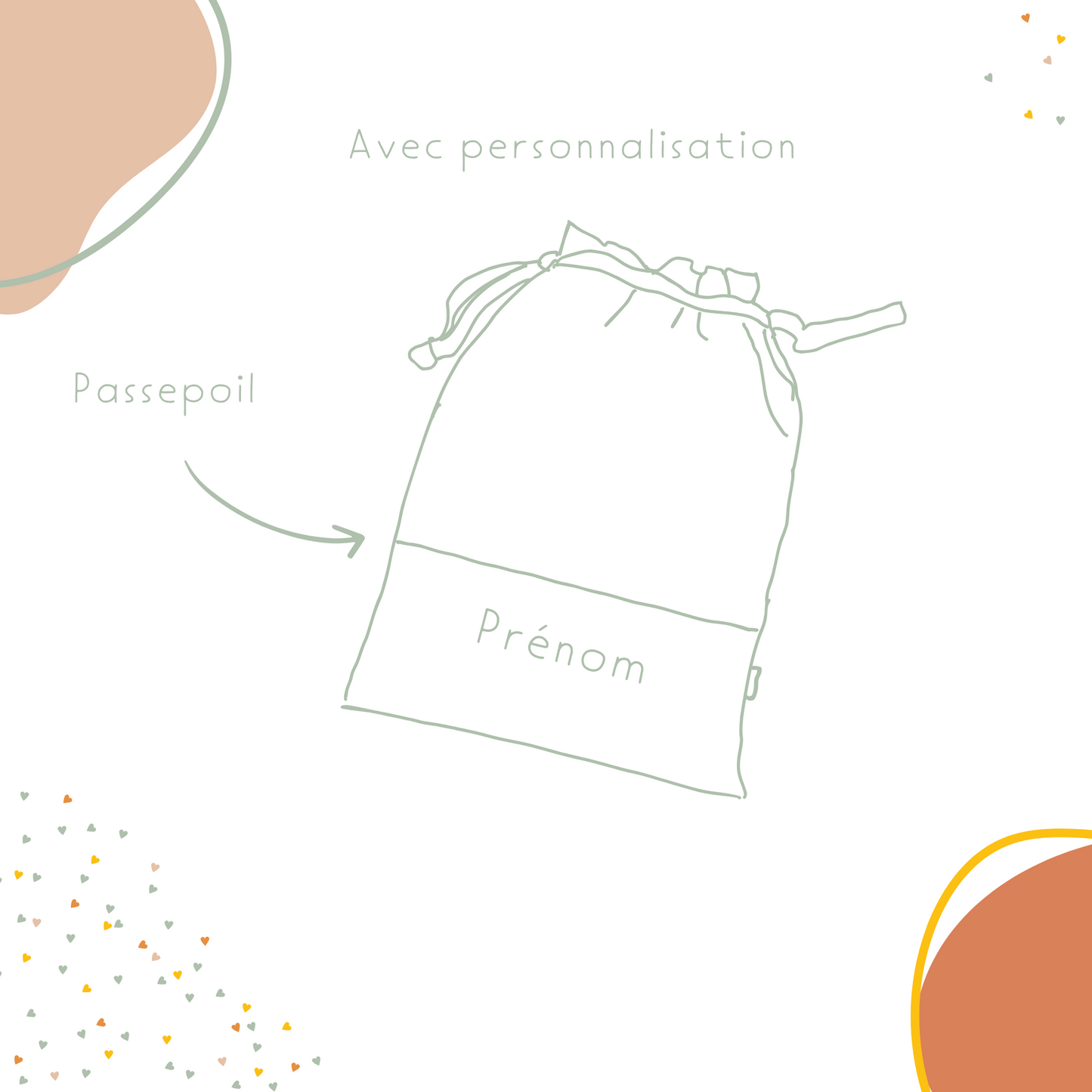 Pochon de rangement personnalisable