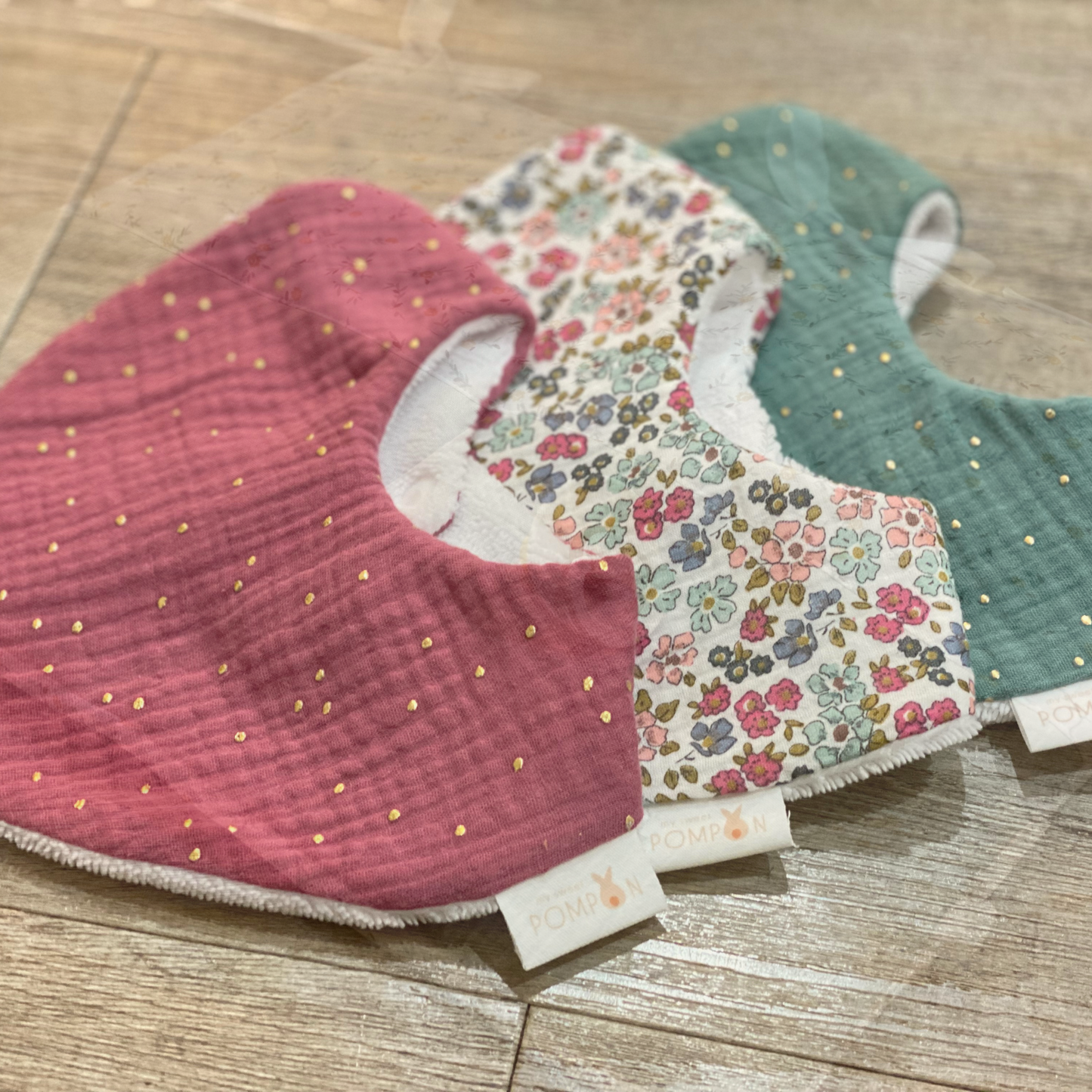 Baby girl's floral bibs Alba Collection